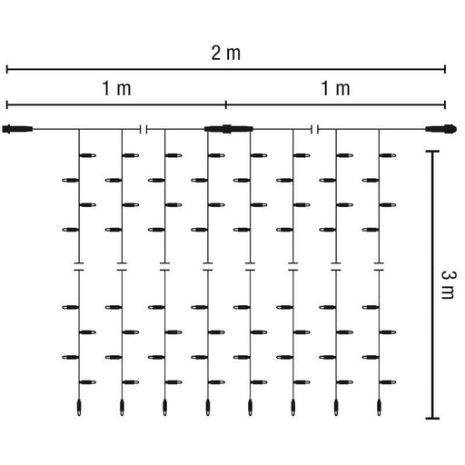 Scharnberger+Hasenbein - Festbeleuchtung LED-Drape Lite 400 58648 2x3m 36V Outdoor