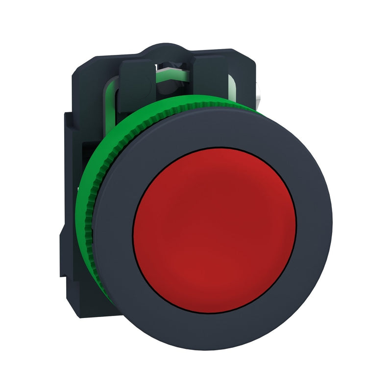 Schneider Electric - Drucktaster, Komplettgerät Drucktaster komplett XB5FA42 rot, 30mm, 1Ö,IP69K