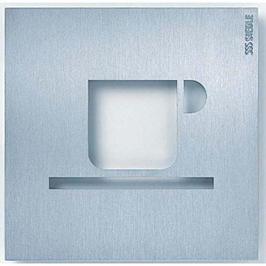 Siedle&Söhne - Kennzeichnungsmaterial Orientierungsschild OSP 0003 154x154mm Cafeteria