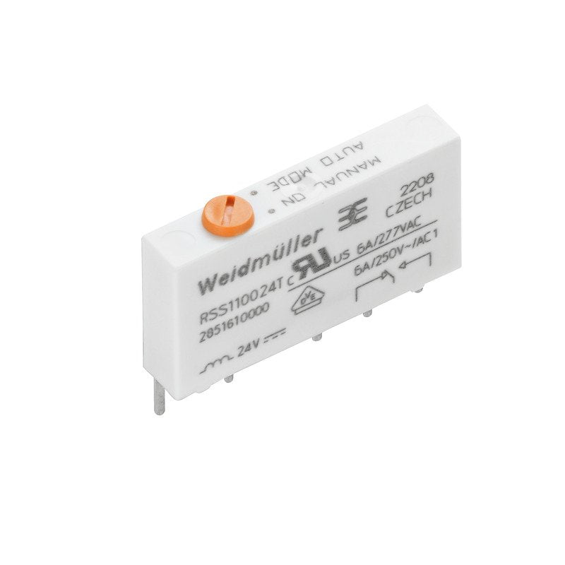 Weidmüller - Schaltrelais Kleinschaltrelais 24V DC RSS110024T 1 Wechsler − 20 Stück