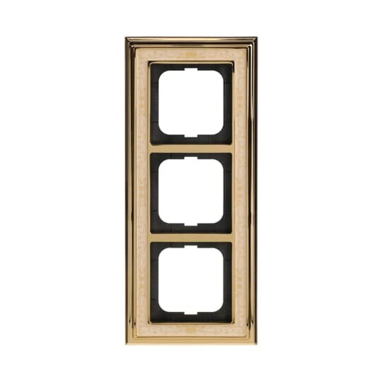 Busch-Jaeger - Abdeckrahmen Rahmen 3-fach 1723-836 ms/pol Dekor elf/ws  − 1 Stück
