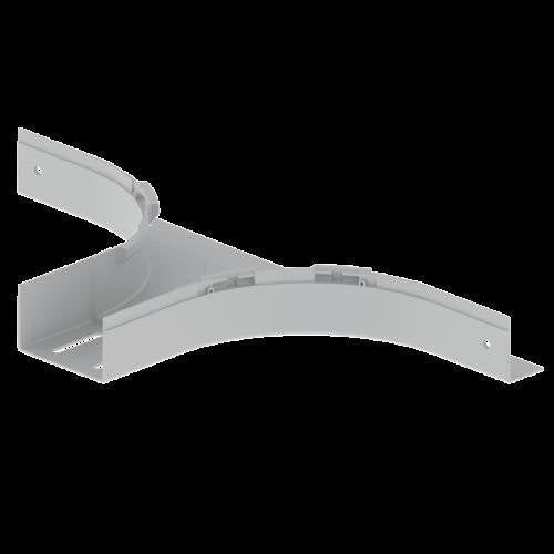Unex - T-Stück für Kabelrinne T-Abzweiger grau 66128-48 60x100 U48X RAL7038 − 2 Stück
