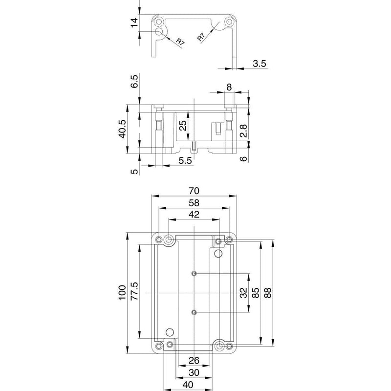 Weidmüller - Gehäuse/Schaltschrank (leer) Alu-Gehäuse KLIPPON K2