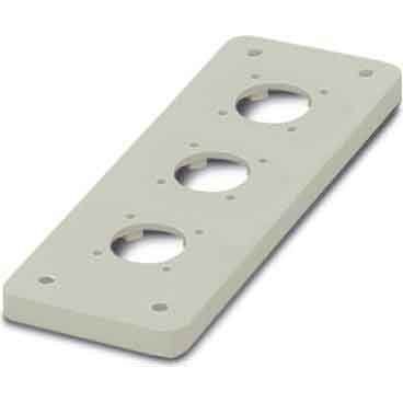Phoenix Contact - Adapterplatte für Industriesteckverbinder Adapterplatte HC-B 24-ADP-3RST-GY − 10 Stück