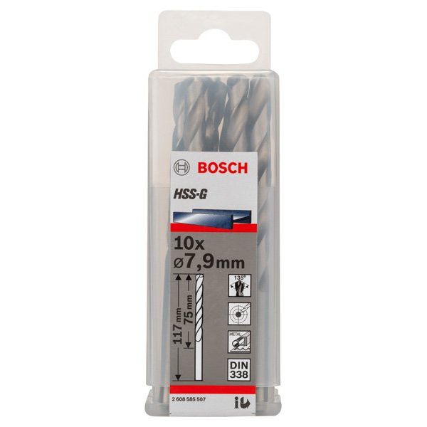 Bosch - Bohrer PRO Metal HSS-G 2608585507 Spiralbohrer 7,9 x
