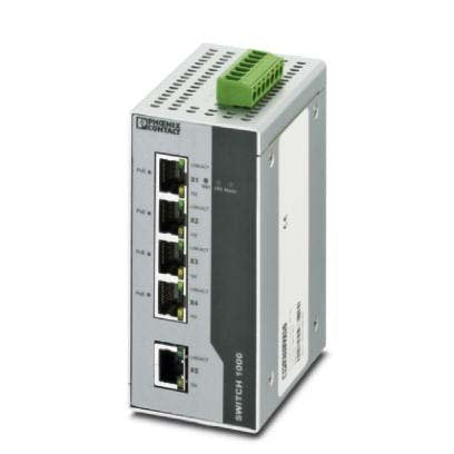 Phoenix Contact - Netzwerk Switch Industrial Ethernet FL SWITCH 1001T-4POE SwitchIEEE 802.3at − 1 Stück