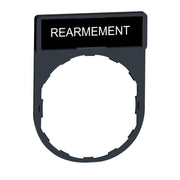 Schneider Electric - Bezeichnungsschild für Befehlsgeräte Schildträger 30x40mm ZBY0123 REARMEMENT − 10 Stück