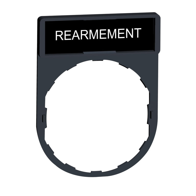 Schneider Electric - Bezeichnungsschild für Befehlsgeräte Schildträger 30x40mm ZBY0123 REARMEMENT − 10 Stück