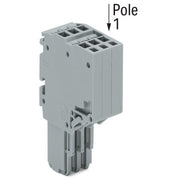 WAGO - Ein- und mehrpolige Klemmenleiste 2-Leiter-Federleiste 2020-210 CAGECLAMP,1,5mm²,gr − 25 Stück
