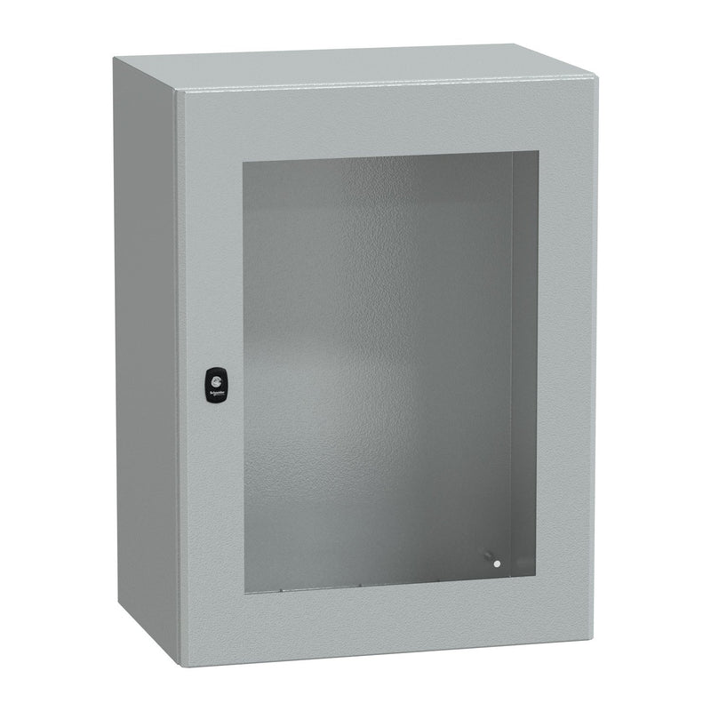 Schneider Electric - Gehäuse/Schaltschrank (leer) Wandschrank RAL 7035 NSYS3D8640T 800x600x400 Sichttür