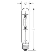 Radium Lampenwerk - Halogen-Metalldampflampe ohne Reflektor Halogen-Metalldampflampe HRI-T 250W/230/B/E40