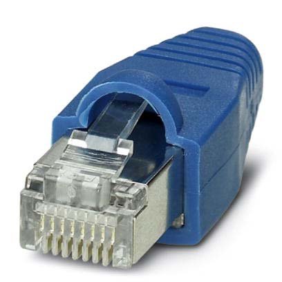 Phoenix Contact - Modularer Steckverbinder (Industriesteckverbinder) RJ45-Stecker VS-08-NP-RJ45-BU CAT5e, 8-polig − 10 Stück