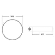 Brumberg Leuchten - Decken-/Wandleuchte LED-Anbau-Flächenleuchte 13680163 direkt 3000K