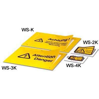 Phoenix Contact - Warn-/Hinweisschild Warnschild WS-4K − 10 Stück
