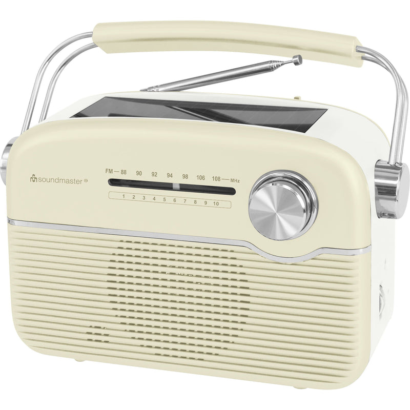 Soundmaster - Radio UKW-Radio m. Solarpanel TR480BE beige − 2 Stück