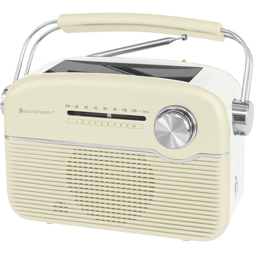 Soundmaster - Radio UKW-Radio m. Solarpanel TR480BE beige − 2 Stück
