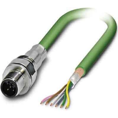 Phoenix Contact - Konfektioniertes Sensor-Aktor-Kabel Feldbus-Wanddurchführung SACCEC-M12M #1529629  − 1 Stück