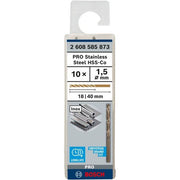 Bosch - Bohrer PRO Stainless Steel HSS-Co 2608585873 Spiralbohrer 1 x 18