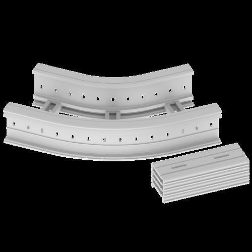 Unex - Bogen für Kabelleiter Flachbogen 45 Grad 67336-04 135x300 R300 U23X − 1 Stück by Unex
