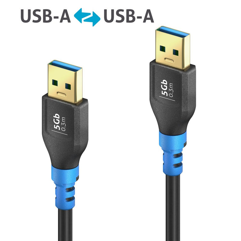 PureLink - PC-Kabel USB-A>A Kabel 0,3m FI-U310-003 FlexInstall