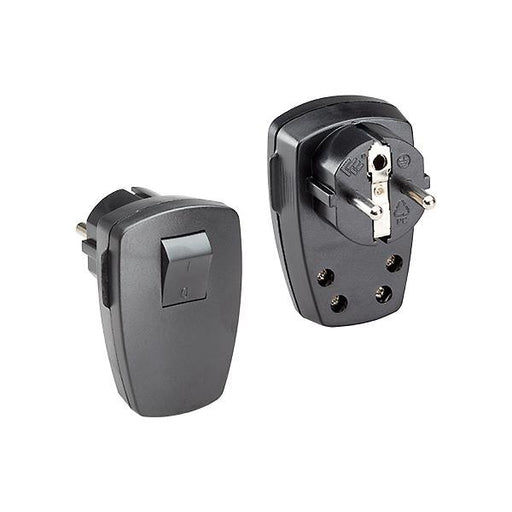 Bachmann - Schutzkontaktstecker Schutzkontakt-Stecker 911.171 sw,Winkel