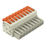 WAGO - Ein- und mehrpolige Klemmenleiste 1-Leiter-Federleiste 831-1109/000-004 Push-in CAGECLAMP,sw − 8 Stück