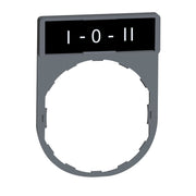 Schneider Electric - Bezeichnungsschild für Befehlsgeräte Schildträger 30x40mm ZBY2186C0 Schild I-0-II − 10 Stück