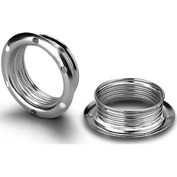 Houben - Lampenfassung Schraubring E14 100194 Met,vz,13mm