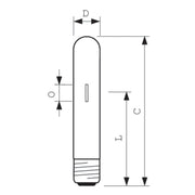 Philips Lighting - Halogen-Metalldampflampe ohne Reflektor Entladungslampe HPI-T 1000W 1000W E40