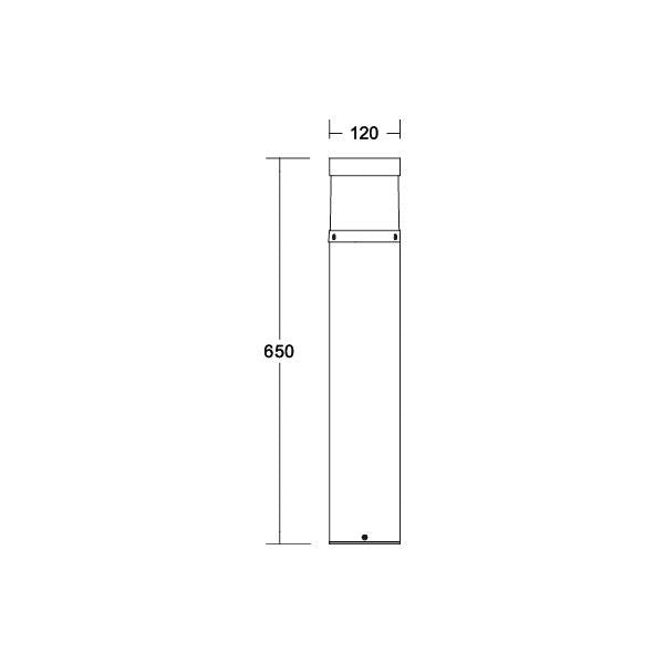 Brumberg Leuchten - Wegeleuchte LED-Pollerleuchte 65182103 3000K, graphit