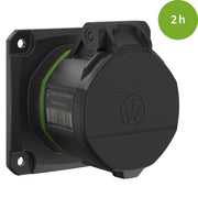 Walther Werke - CEE-Anbausteckdose (IEC 60309) CEE NEO Anbaudose gerade FW411502SK 16A 5P 2h IP54 − 10 Stück
