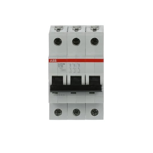 ABB Stotz S&J - Leitungsschutzschalter Sicherungsautomat S203M-D16 10 kA, 16 A, 3P