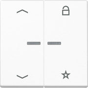 Jung - Bedienelement intelligent eNet Funk-Steuertaste FM A 1701 BFP WWM schneeweiß matt − 1 Stück