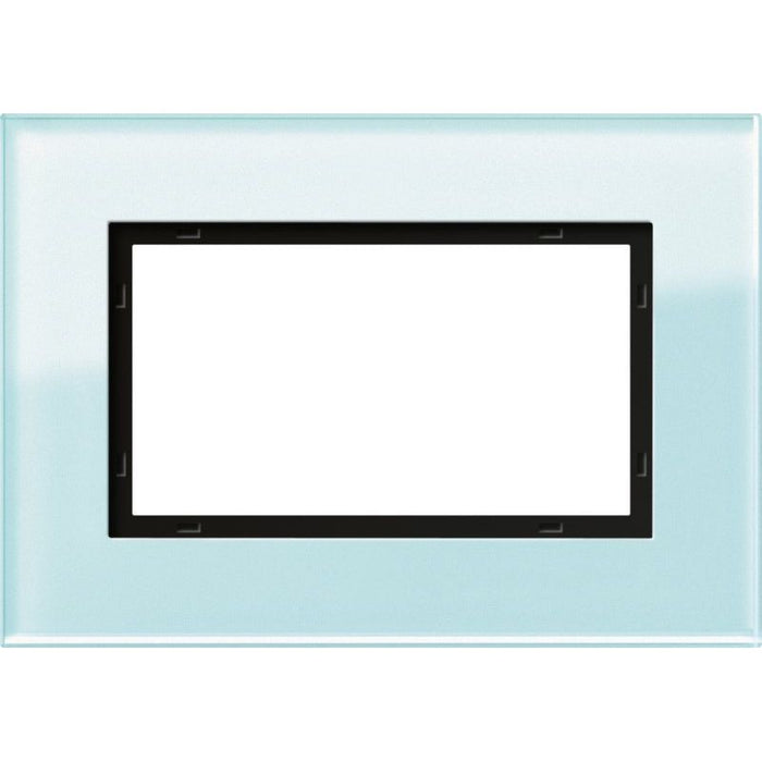 Gira - Abdeckrahmen Abdeckrahmen 1 1 2fach 100118 Glas mint  − 1 Stück
