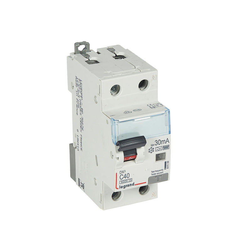 Legrand - Kombination FI-Schalter/Leitungsschutzschalter FI/LS-Schalter Legrand 411109 C-Charakt., 40A, 6kA
