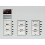 TCS Tür Control - Türstation für Türkommunikation Video-Außenstation Color AVU16180-0010 dreispaltig, f.18WE