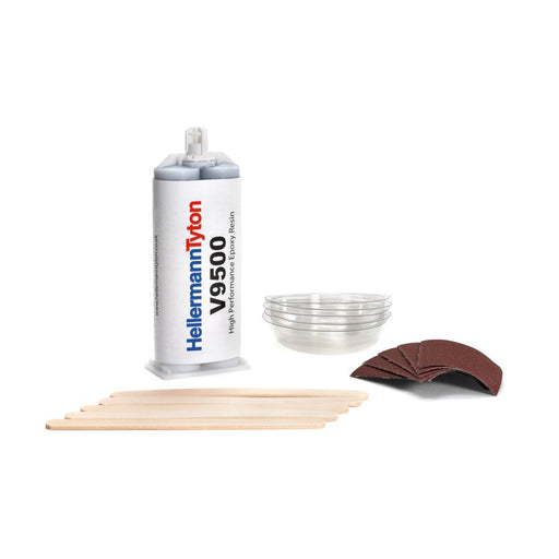HellermannTyton - Kleber Patrone Epoxidkleber V9500EpoxyKitEPBK 50g mit Kit