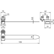 DEHN - Erdungsbandklemme Erdungsbandrohrschelle BRS1027AQ2510V2A D10-27mm