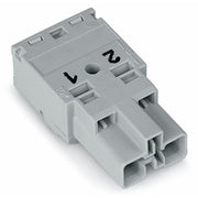 WAGO - Steckverbinder für steckbare Gebäudeinstallation Stecker 2-polig 770-252 Kod. B,grau − 100 Stück
