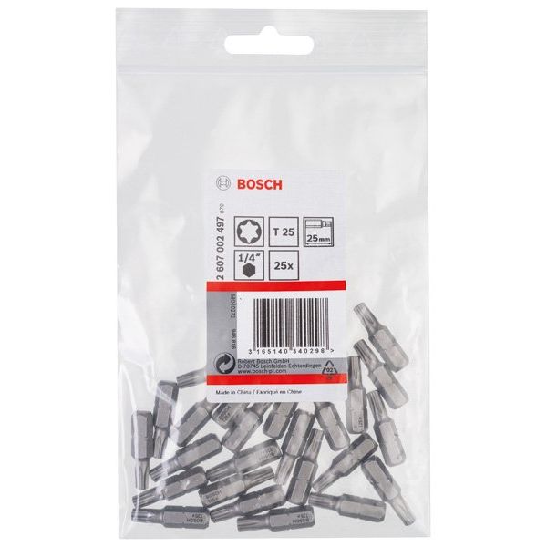 Bosch - Bit Schrauberbit Extra-Hart 2607002497 T25 25 mm 25er-Pack