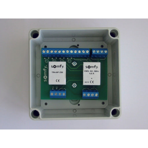 Somfy - Trennrelais Jalousie Trennrelais TR4-AP-230 1822293 für 4 Antriebe