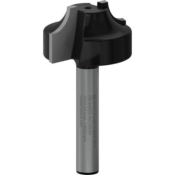 Bosch - Fräser PRO Abrundfräser, R 2608628459 6,3, Schaft 6 mm
