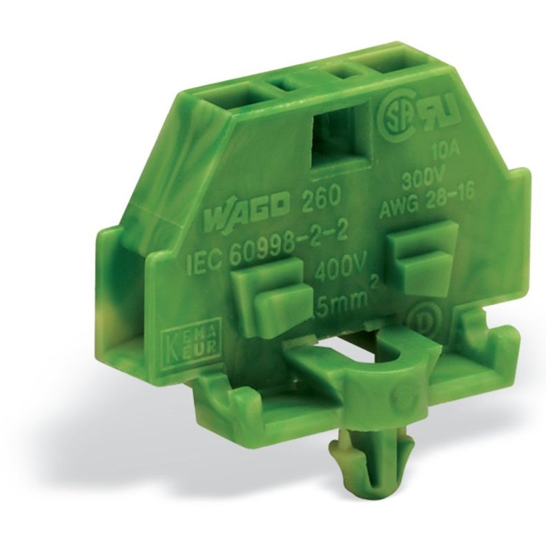 WAGO - Ein- und mehrpolige Klemmenleiste 2-L.Klemme 260-317 0,08-1,5mmq gn/gelb − 300 Stück