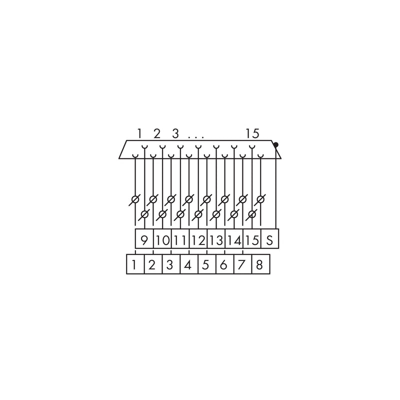 WAGO - Übergabemodul Übergabebaustein 289-728 37p.,Sub-D-Buchsenle