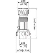 Stahl - Explosionsgeschützter CEE-Stecker/-Kupplung (IEC 60309) Stecker 8573/12-300 16A 20-25V, 50/60Hz