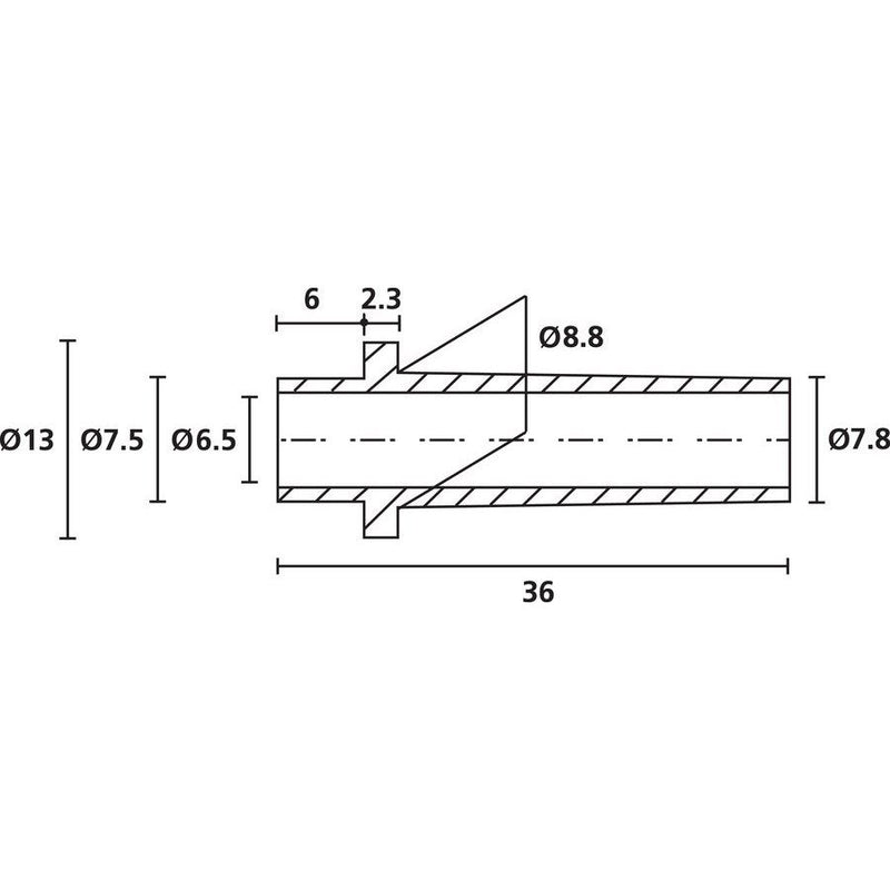 HellermannTyton - Durchführungstülle Knickschutz-Tülle HV2209-PVC-BK-M1 − 1000 Stück