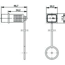 Telegärtner - Staubschutz für Steckverbindungen STX V4 Steckerschutzkappe 100022770