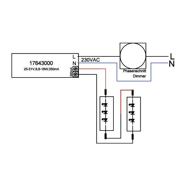 Brumberg Leuchten - LED-Betriebsgerät LED-Konverter 17643010 350mA Phasendimmbar