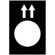 Schneider Electric - Bezeichnungsschild für Befehlsgeräte Symbolschild ZB2BY2911 sw − 10 Stück