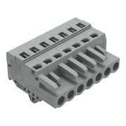 WAGO - Kabelsteckverbinder für Leiterplattensteckverbinder 1-Leiter-Federleiste 231-107/008-000 CAGECLAMP,2,5 mm²,gr − 25 Stück